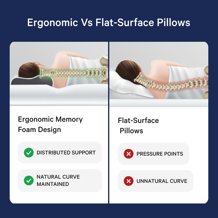 Side Sleeper Pillow - Neck & Shoulder Support. Derila